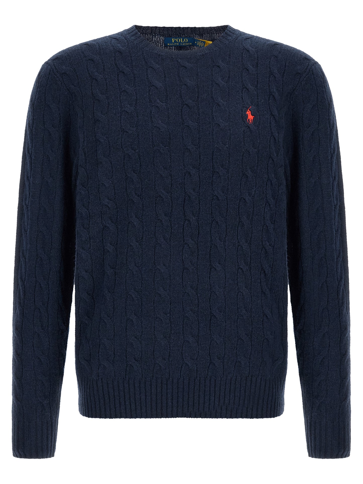 Cardigan by Polo Ralph Lauren for men in cashmere navy & red features an impeccable silhouette, showcasing a sophisticated and detail for a truly impeccable finish.