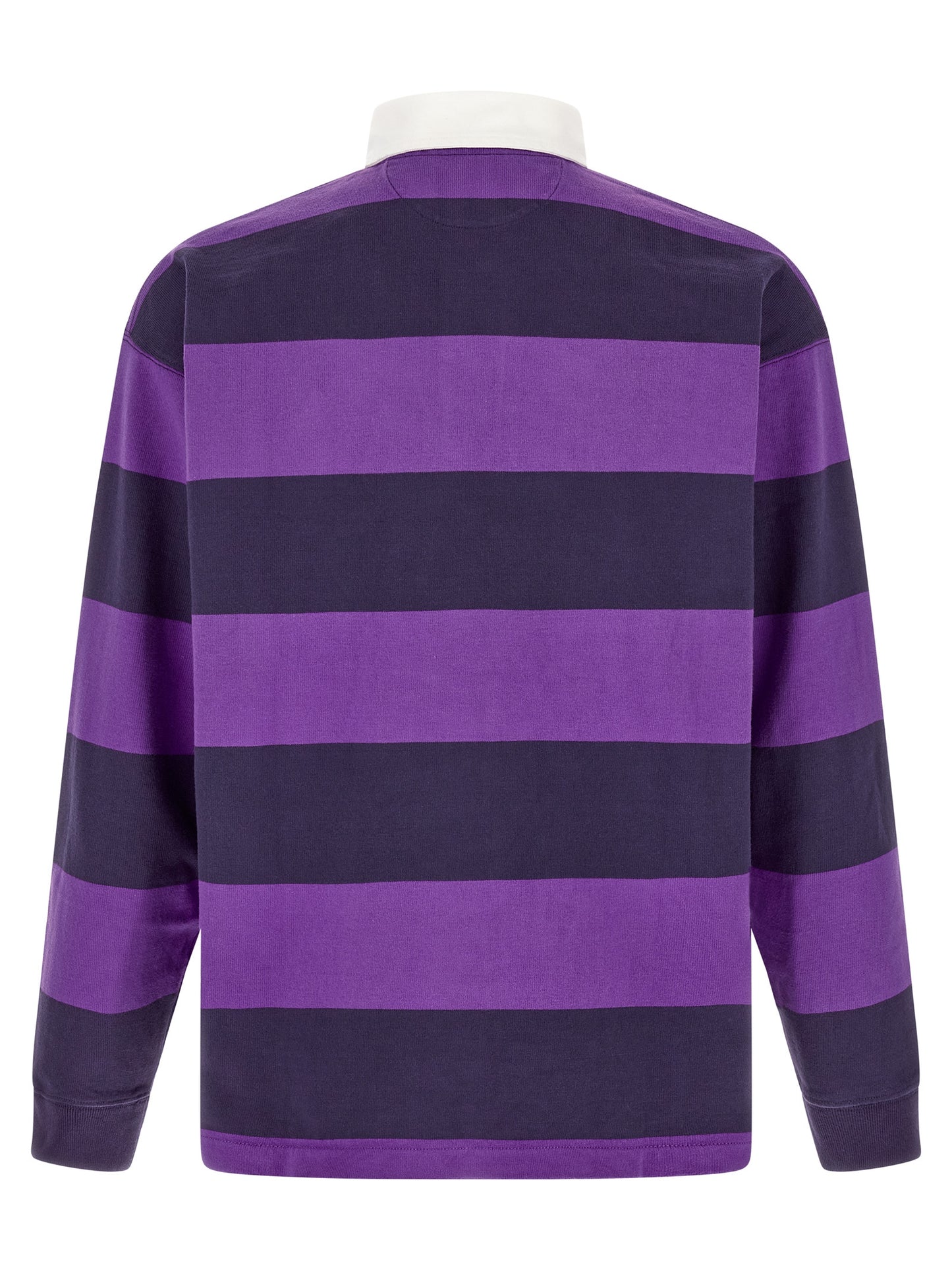 Polo Shirt by Polo Ralph Lauren for men in cotton twill purple, white, yellow & striped showcases a enviable silhouette, featuring a refined and for a enviable finish.