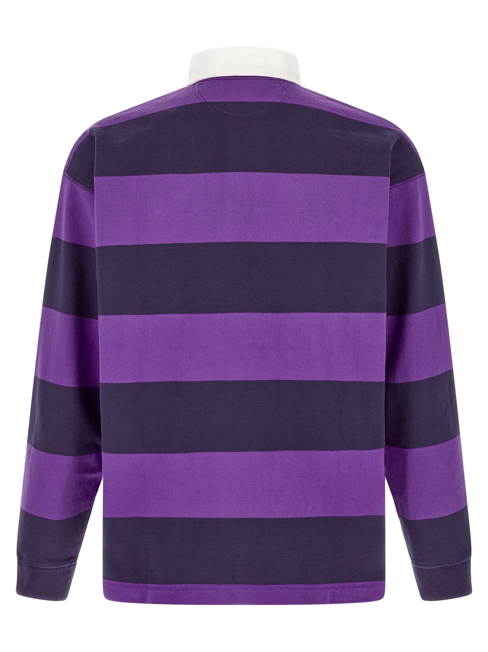 Polo Shirt by Polo Ralph Lauren for men in cotton twill purple, white, yellow & striped showcases a enviable silhouette, featuring a refined and for a enviable finish.