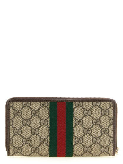 Cardholder Card Case by Gucci for women in polyester polyethylene polyurethane leather beige, brown, ebony, gold, green, red & signature features an meticulous design, elegantly showcasing the refined Gg Ophidia Polyester Polyethylene Polyurethane Leather Cardholder Card Case aesthetic while integrating sophisticated card-organization coin-purse.