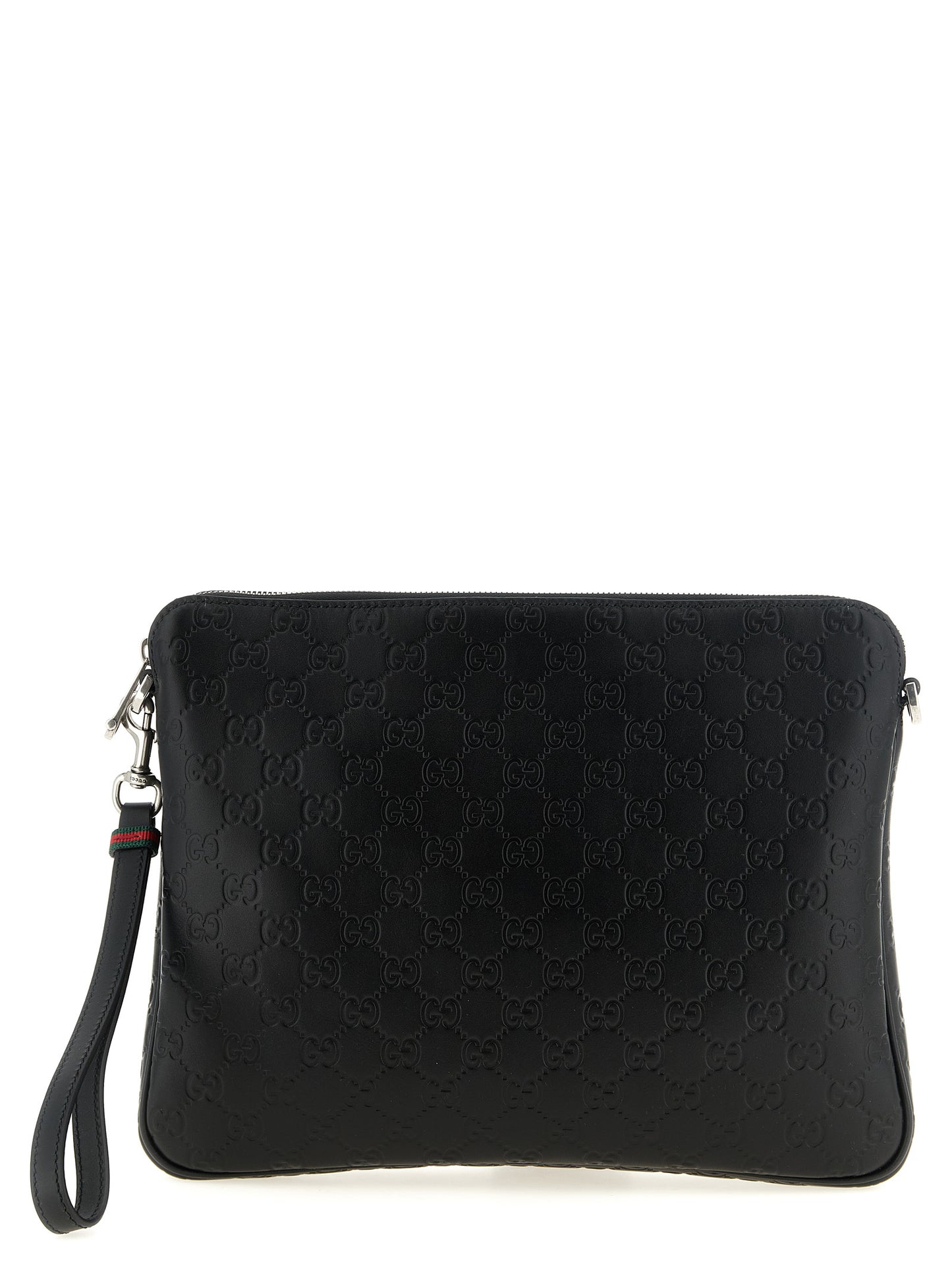 2-in-1 Shoulder & Crossbody Messenger Bag by Gucci for men in linen cotton & calfskin leather black, patterned & monogram presents a on trend Gg Linen Cotton & Calfskin Leather 2-in-1 Shoulder Crossbody Messenger Bag design, featuring a secure zipper, ample , and on trend crossbody-strap & shoulder-strap for a on trend finish.