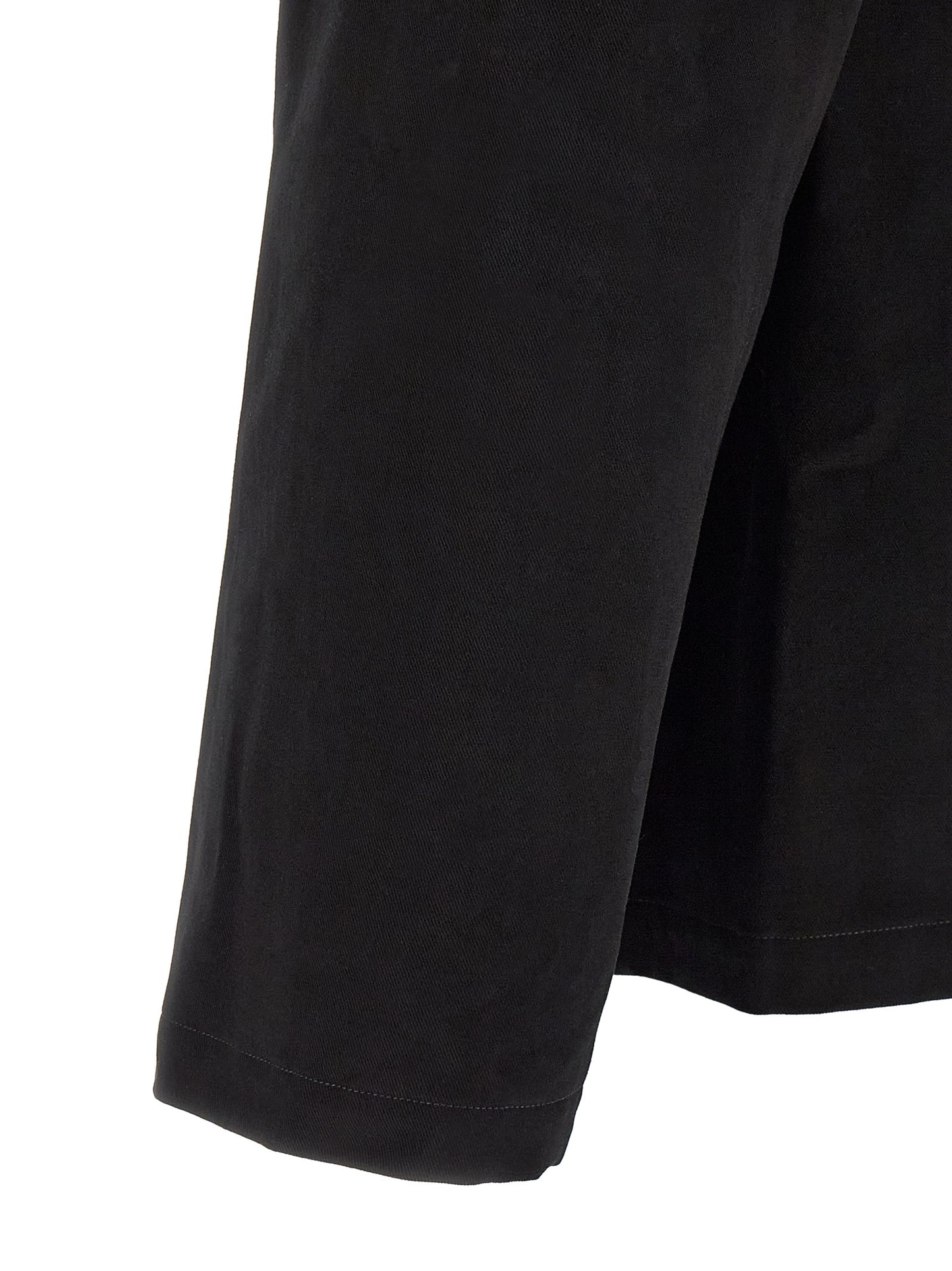 Overshirt by Saint Laurent for men in leather & cotton black, featuring a nuanced and nuanced for a sophisticated finish.