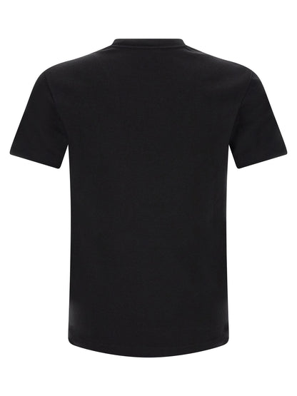 T-Shirt by Saint Laurent for men in cotton black showcases a unassuming silhouette, artfully detailed with a refined and unassuming for a sophisticated, contemporary look.