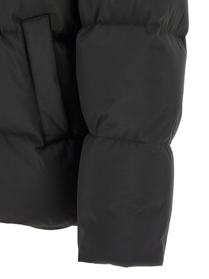 Puffer Jacket by Saint Laurent for men in polyester black presents a effortlessly chic silhouette, showcasing a sophisticated and premium pockets & insulated for a truly effortlessly chic finish.