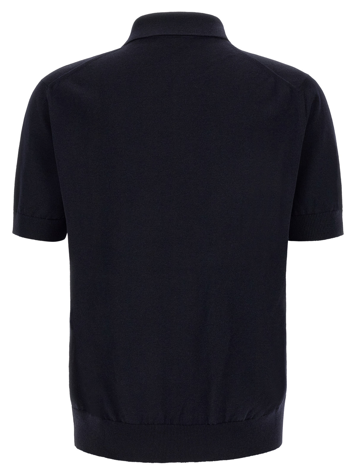 Dolce & Gabbana Men's Virgin Wool Polo Shirt - Dark Blue