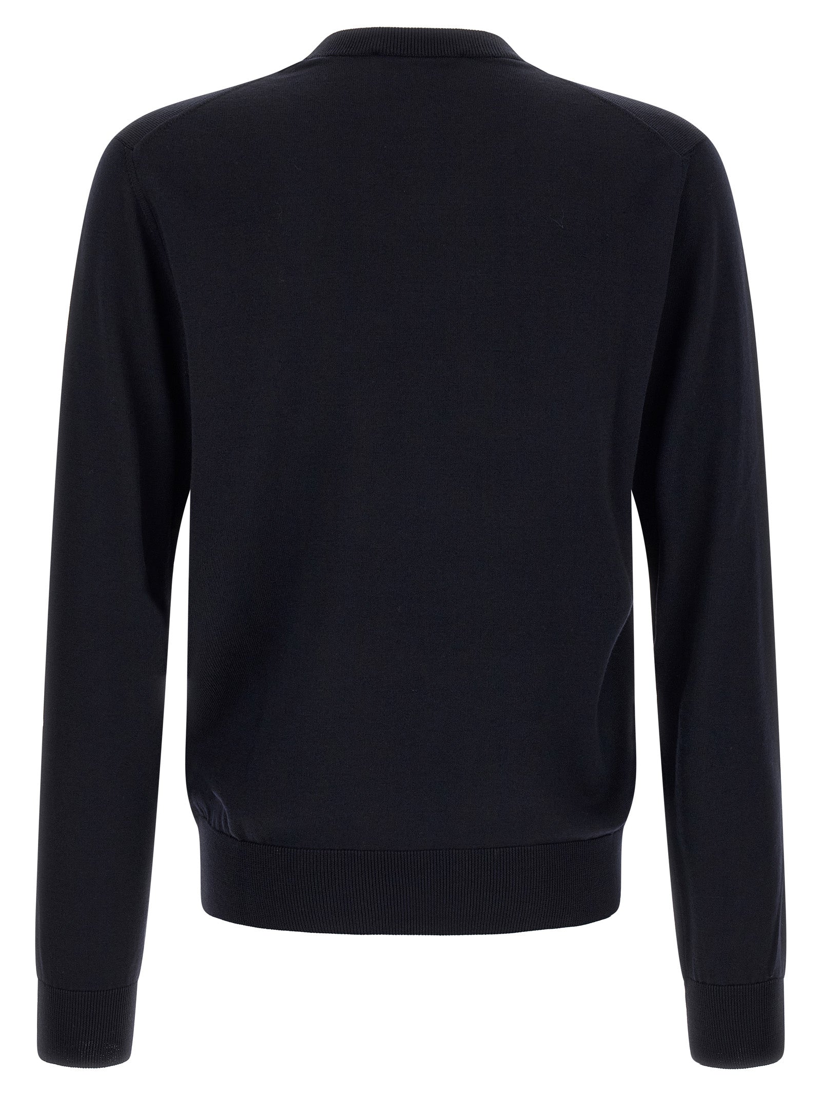 Cardigan by Dolce & Gabbana for men in virgin wool navy features an crisp silhouette, showcasing a sophisticated and detail for a truly crisp finish.