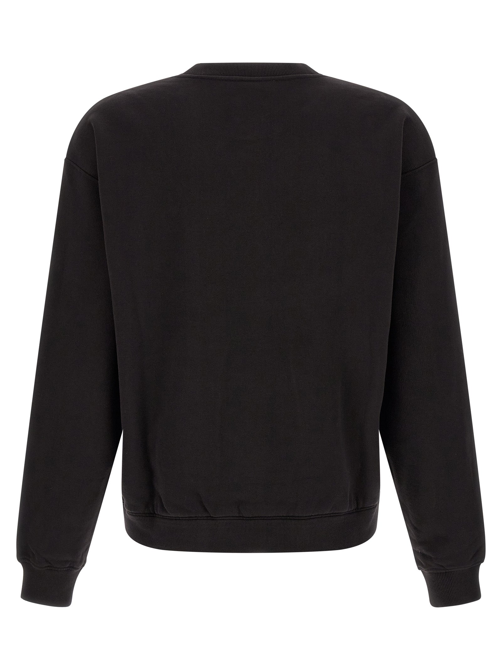 Sweatshirt by Dolce & Gabbana for men in cotton black features an magnificent silhouette, showcasing a sophisticated crew neckline and detail for a truly magnificent finish.