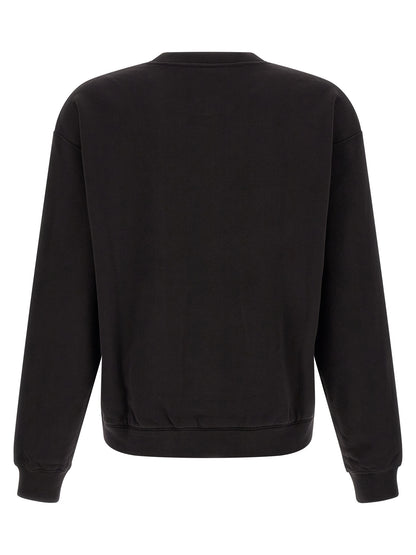 Sweatshirt by Dolce & Gabbana for men in cotton black features an magnificent silhouette, showcasing a sophisticated crew neckline and detail for a truly magnificent finish.