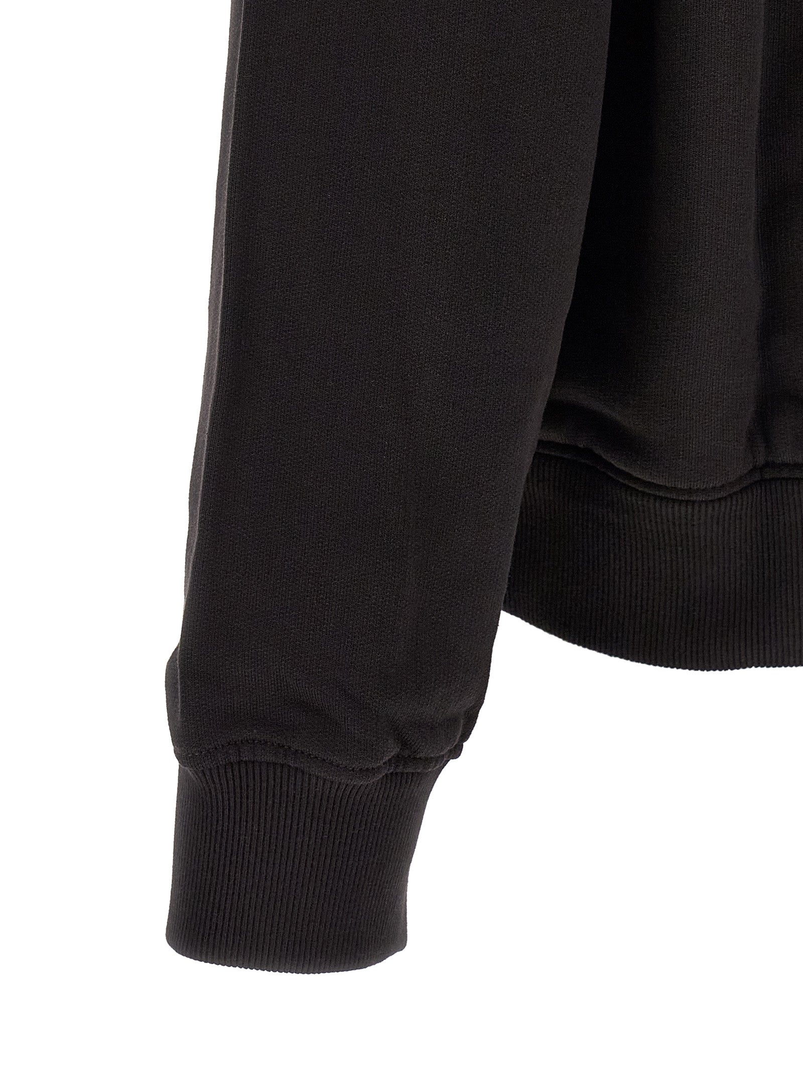 Sweatshirt by Dolce & Gabbana for men in cotton black features an enviable silhouette, showcasing a premium and refined for a truly enviable finish.