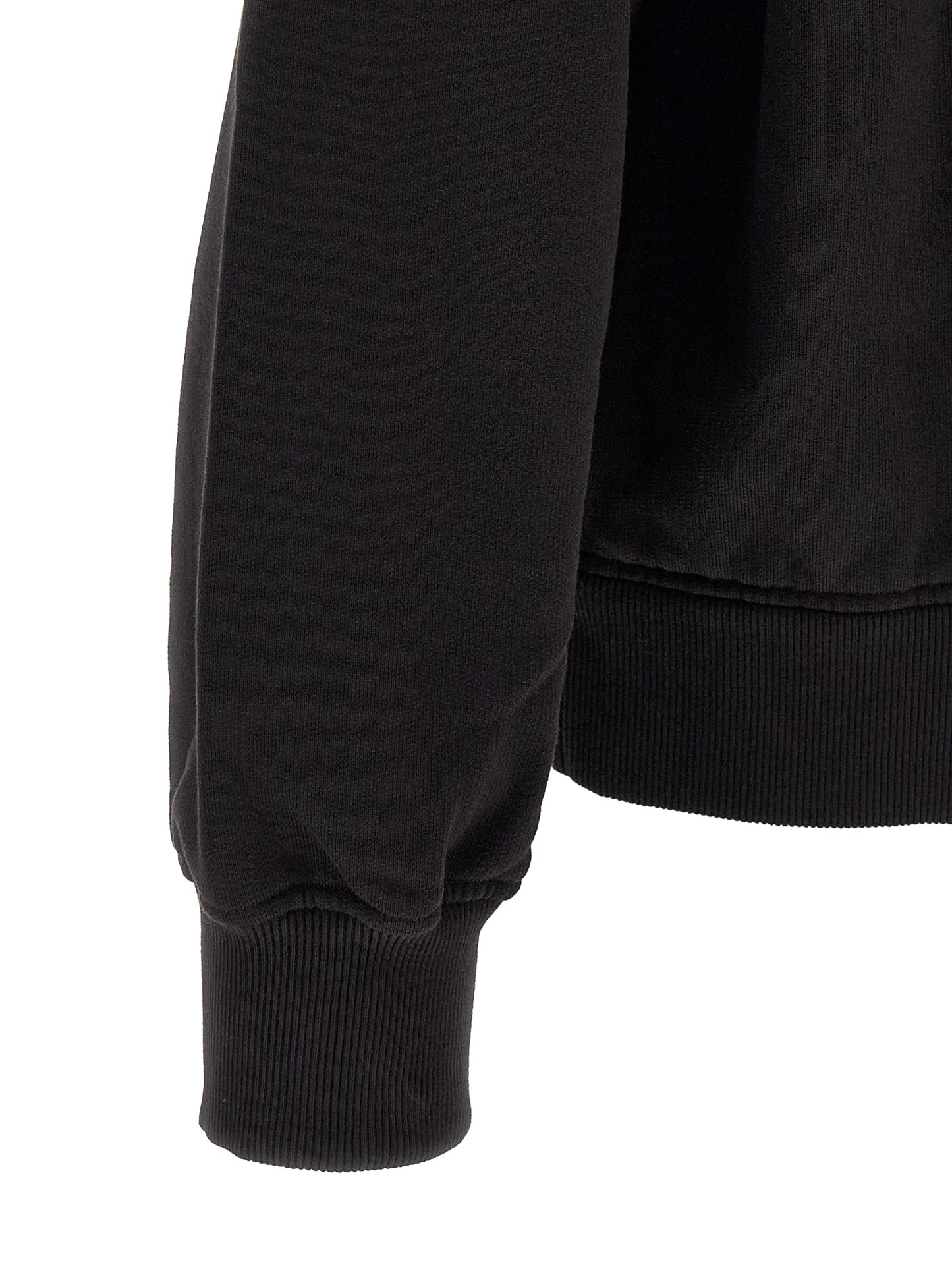 Sweatshirt by Dolce & Gabbana for men in cotton black presents a smart casual silhouette, featuring a smart casual and for a sophisticated look.