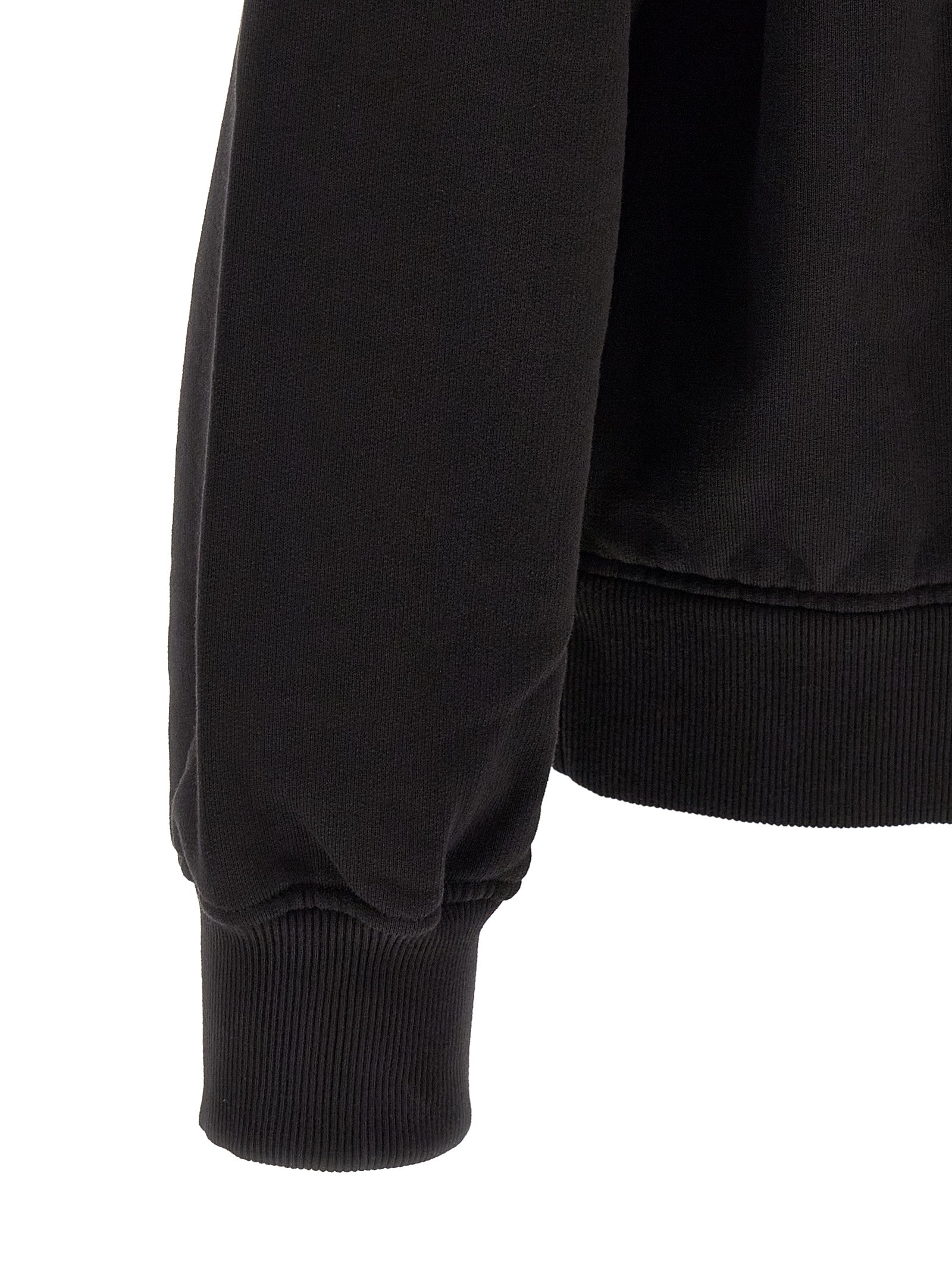 Sweatshirt by Dolce & Gabbana for men in cotton black presents a smart casual silhouette, featuring a smart casual and for a sophisticated look.
