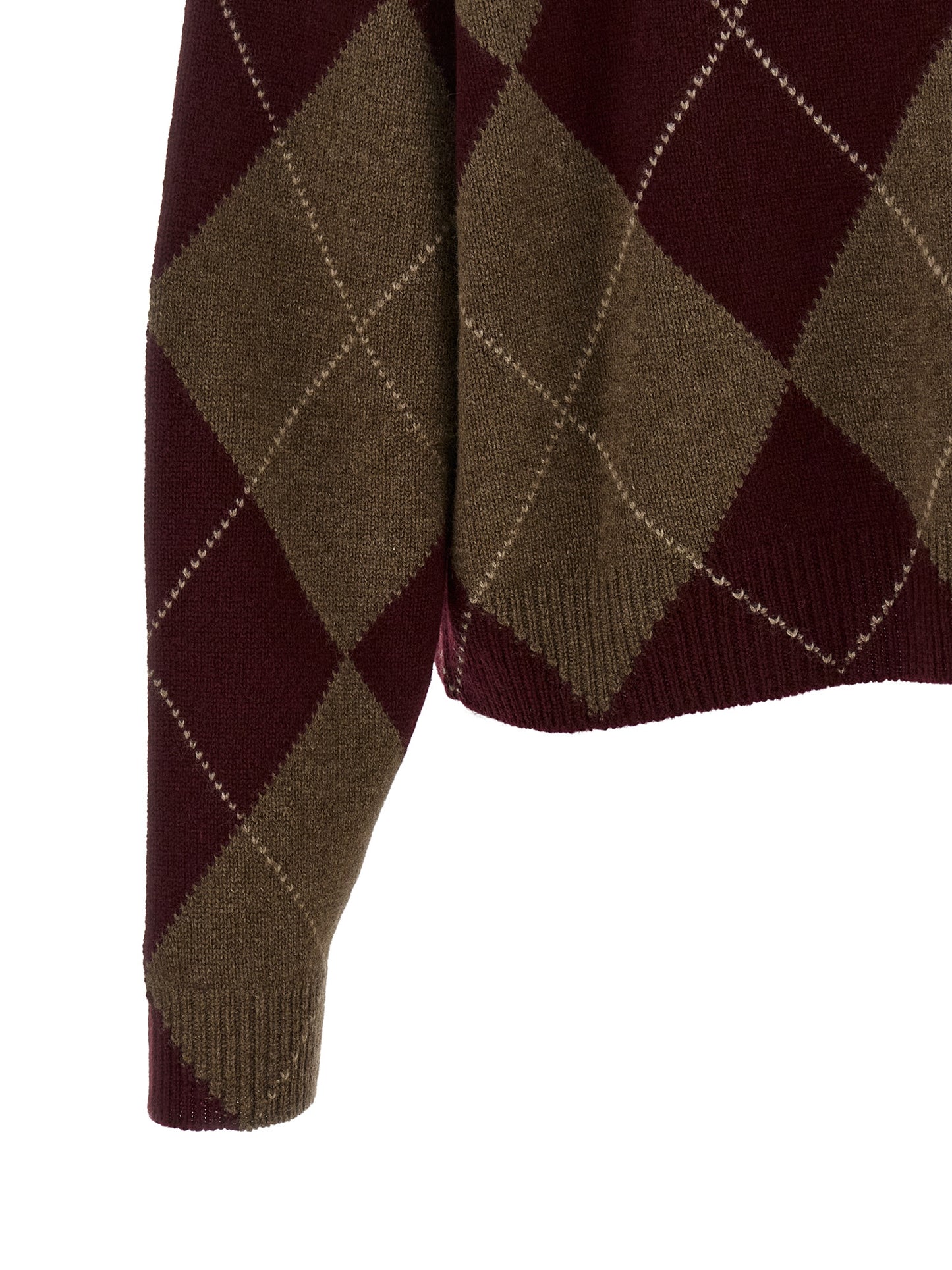 Cardigan by BE YOU for women in cashmere brown, burgundy, multicolor, pearl & patterned features an impeccable silhouette, showcasing a sophisticated and detail for a truly impeccable finish.