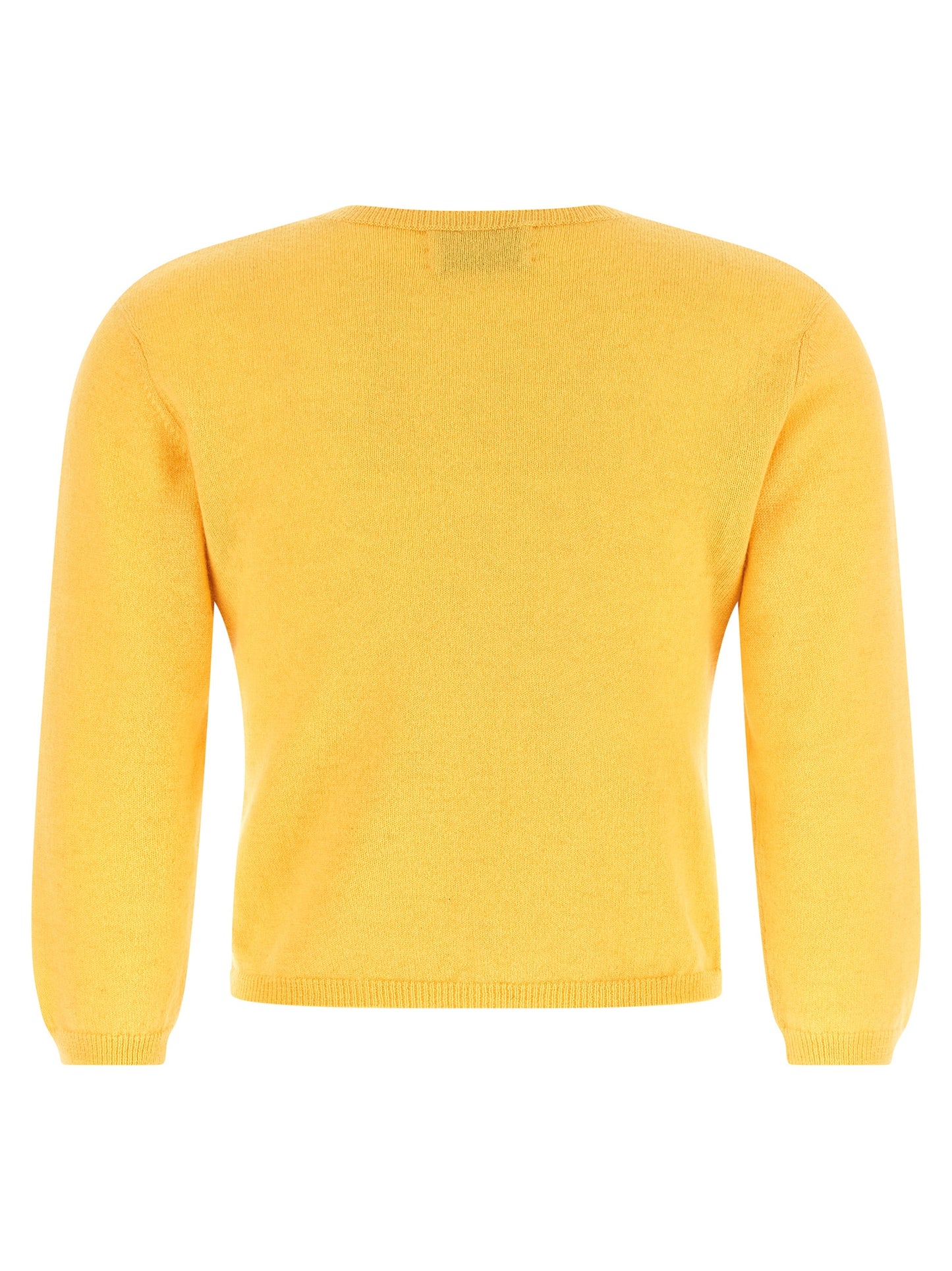 BE YOU Women's Cashmere Cardigan - Bicolour Pearl Yellow