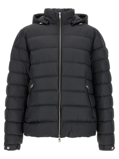 Moncler Black Polyester Full-Length Jacket