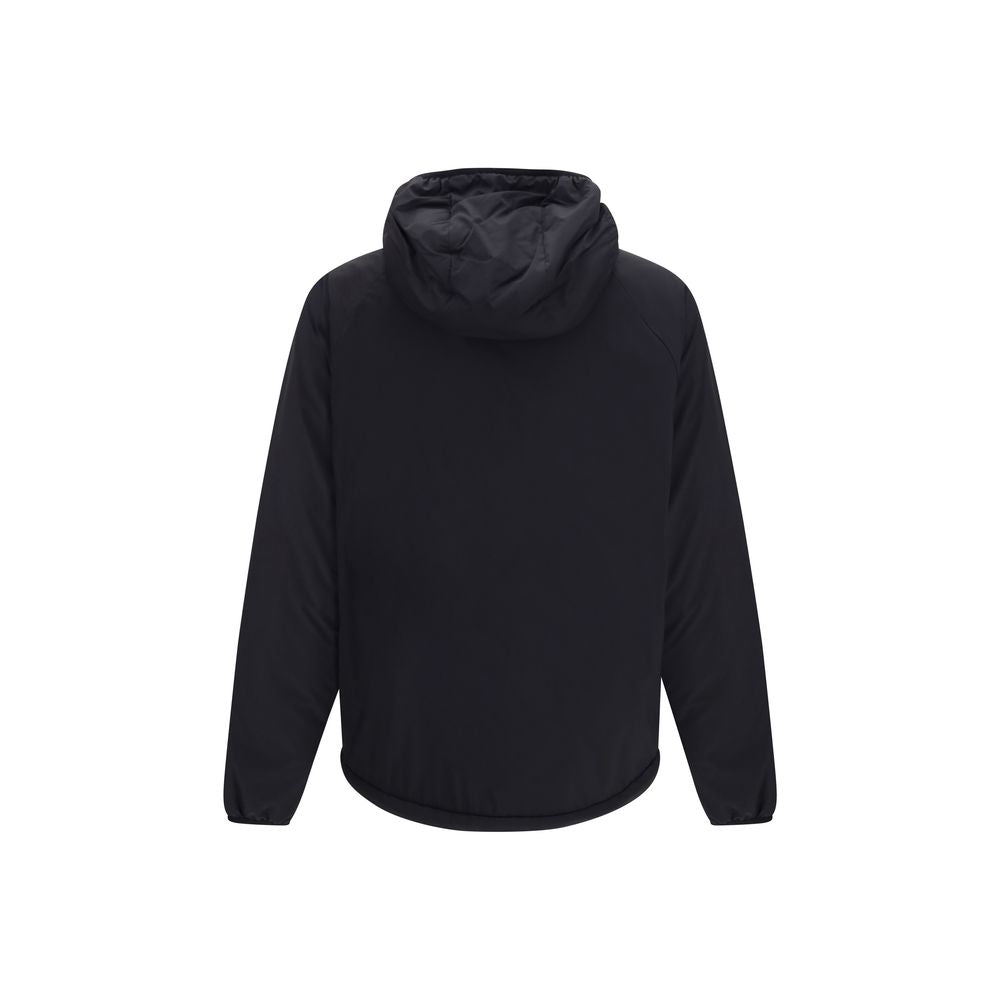 Hooded Windbreaker Jacket by Burberry for men in nylon & silicone black & signature showcases a urban chic silhouette, detailed with a urban chic hooded neckline and functional lightweight, pockets, hooded & windproof for a polished finish.