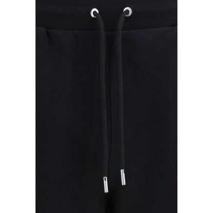 Jogger Sweatpants by Ami Paris for men in cotton black features a athletic relaxed-fit, regular-fit & wide with a and long, showcasing athletic for a sophisticated performance look.