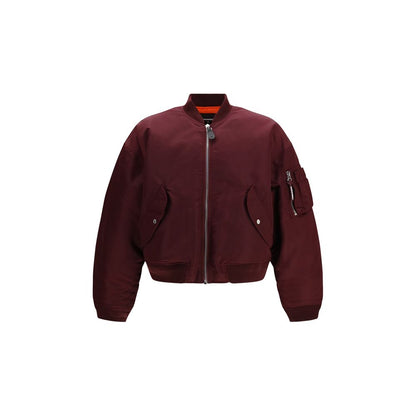 Bomber Jacket by Dsquared² for men in nylon polyester satin blue, patterned, checked & signature features an contemporary silhouette, showcasing a sophisticated and contemporary pockets for a truly refined look.