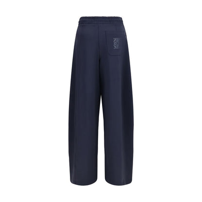 Casual Pants by Max Mara for women in stretch cotton & polyamide blue & print features a refined silhouette with a refined regular-fit & wide, defined by a and a refined long for a refined finish.