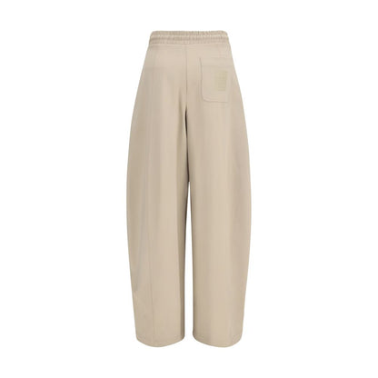 Activewear Pants by Max Mara for women in stretch cotton & polyamide beige & print features an versatile silhouette, integrating performance-ready with a versatile athletic, regular-fit & wide, long, and .