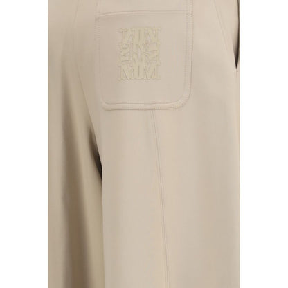Activewear Pants by Max Mara for women in stretch cotton & polyamide beige & print, featuring a athletic athletic, regular-fit & wide and long with a athletic and high-performance .
