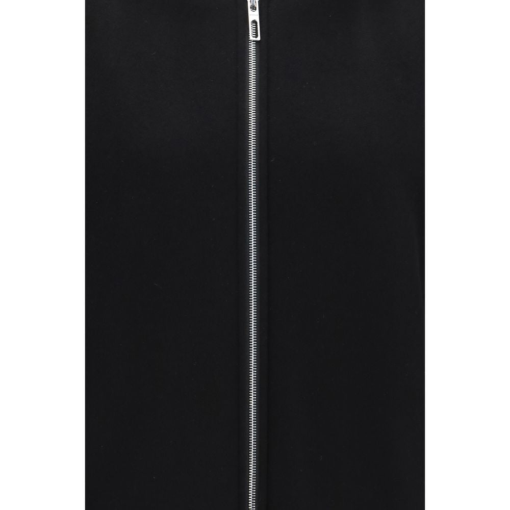 Overcoat by Max Mara for women in virgin wool black presents a luxurious silhouette, showcasing a luxurious and sophisticated pockets for a premium, luxurious look.