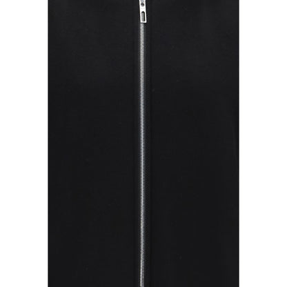 Overcoat by Max Mara for women in virgin wool black presents a luxurious silhouette, showcasing a luxurious and sophisticated pockets for a premium, luxurious look.