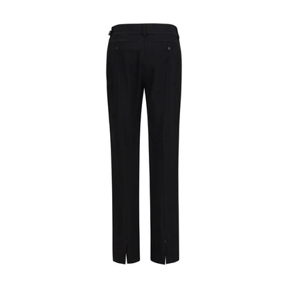 Casual Pants by Max Mara for women in stretch viscose black presents a refined pantology silhouette, artfully defined by a refined pantology regular-fit & cigarette, long, and a sophisticated .
