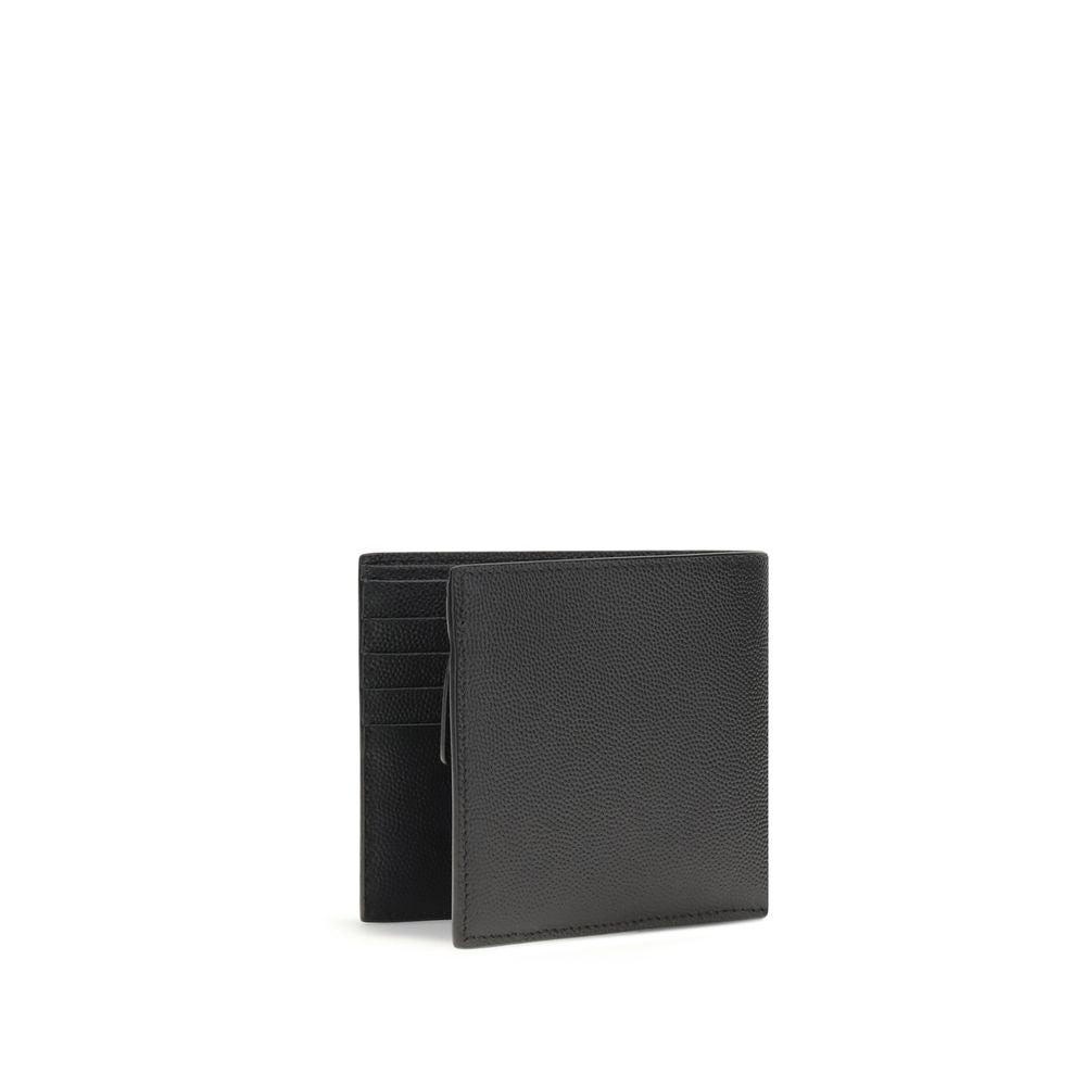 Cardholder Wallet by Saint Laurent for men in bos taurus calf leather black showcases a discerning silhouette, artfully capturing the essence of Bos Taurus Calf Leather Cardholder Wallet with its functional card-organization coin-purse.