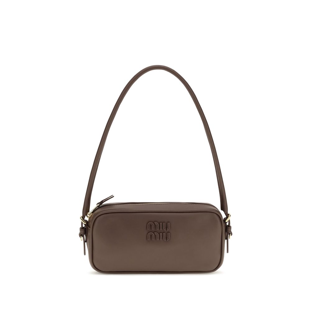 Miu Miu Bos Taurus Calf Leather Wallet - Brown