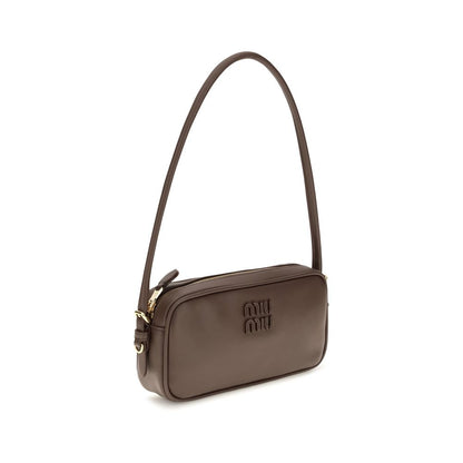 Miu Miu Bos Taurus Calf Leather Wallet - Brown