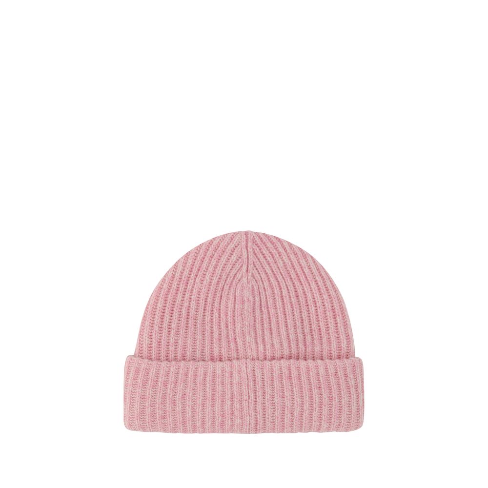 Beanie Hat by Ganni for women in wool & nylon multicolor & monogram features a distinguished knit construction, showcasing the sophisticated silhouette and distinguished finish of the Wool & Nylon Beanie Hat.