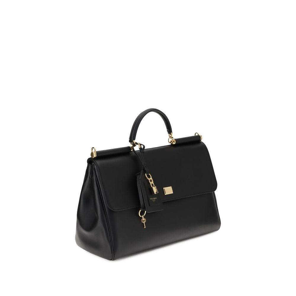 Shoulder Bag by Dolce & Gabbana for women in bos taurus calf leather black features a effortless chic silhouette with a secure , ample , and versatile shoulder-strap, adjustable-strap & handle for a effortless chic finish.