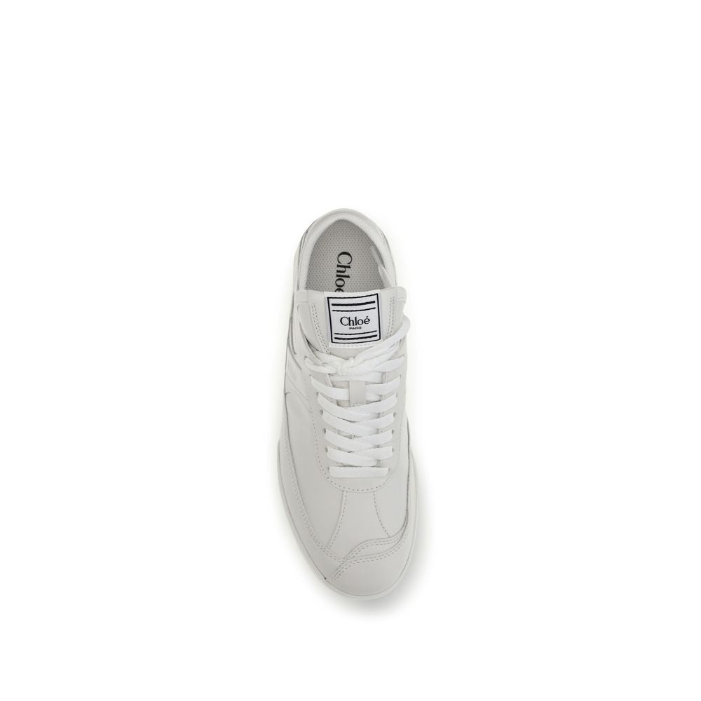 Athletic Sneakers by Chloé for women in bos taurus calf suede leather white features an timeless silhouette from the Women's Athletic Bos Taurus Calf Suede Leather Sneakers collection, showcasing a timeless athletic style for a timeless look.