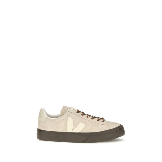 Sneakers by Veja for women in suede leather & textile beige presents a impeccable silhouette as Women's Low Top Suede Leather & Textile Sneakers, expertly defined by a impeccable low-top style for a impeccable, high-fashion look.