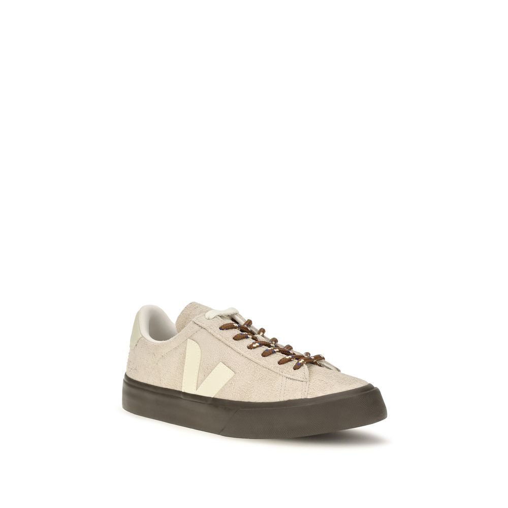 Sneakers by Veja for women in suede leather & textile beige presents a on trend silhouette from the Women's Low Top Suede Leather & Textile Sneakers collection, showcasing a on trend low-top style for an elevated aesthetic.