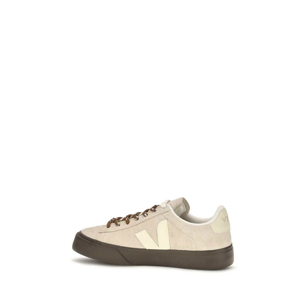 Sneakers by Veja for women in suede leather & textile beige features a chic design, perfectly showcasing the chic low-top style of this Women's Low Top Suede Leather & Textile Sneakers.