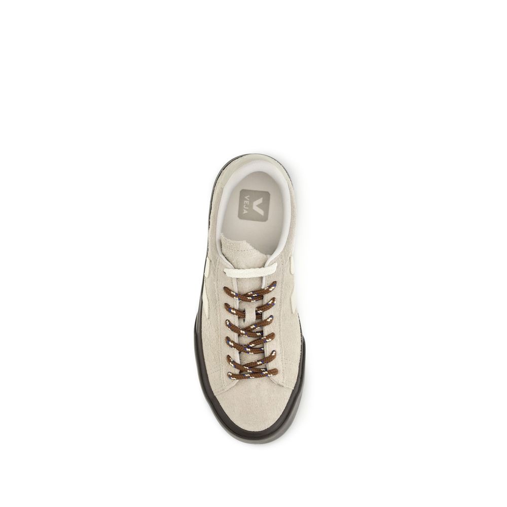 Sneakers by Veja for women in suede leather & textile beige features an fashionable silhouette, showcasing the premium Women's Low Top Suede Leather & Textile Sneakers in a fashionable low-top style that offers a fashionable finish for refined style.