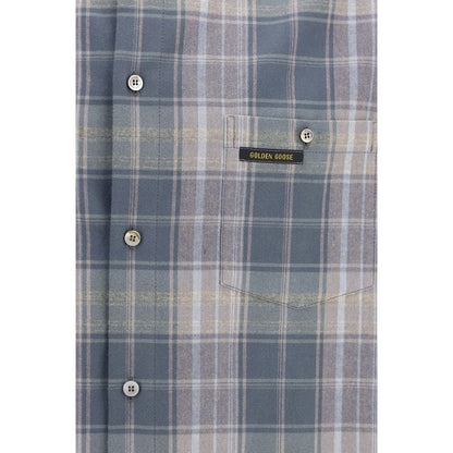 Shirt by Golden Goose for men in cotton multicolor, pearl, patterned & checked features an polished silhouette, showcasing a sophisticated and detail for a truly polished finish.