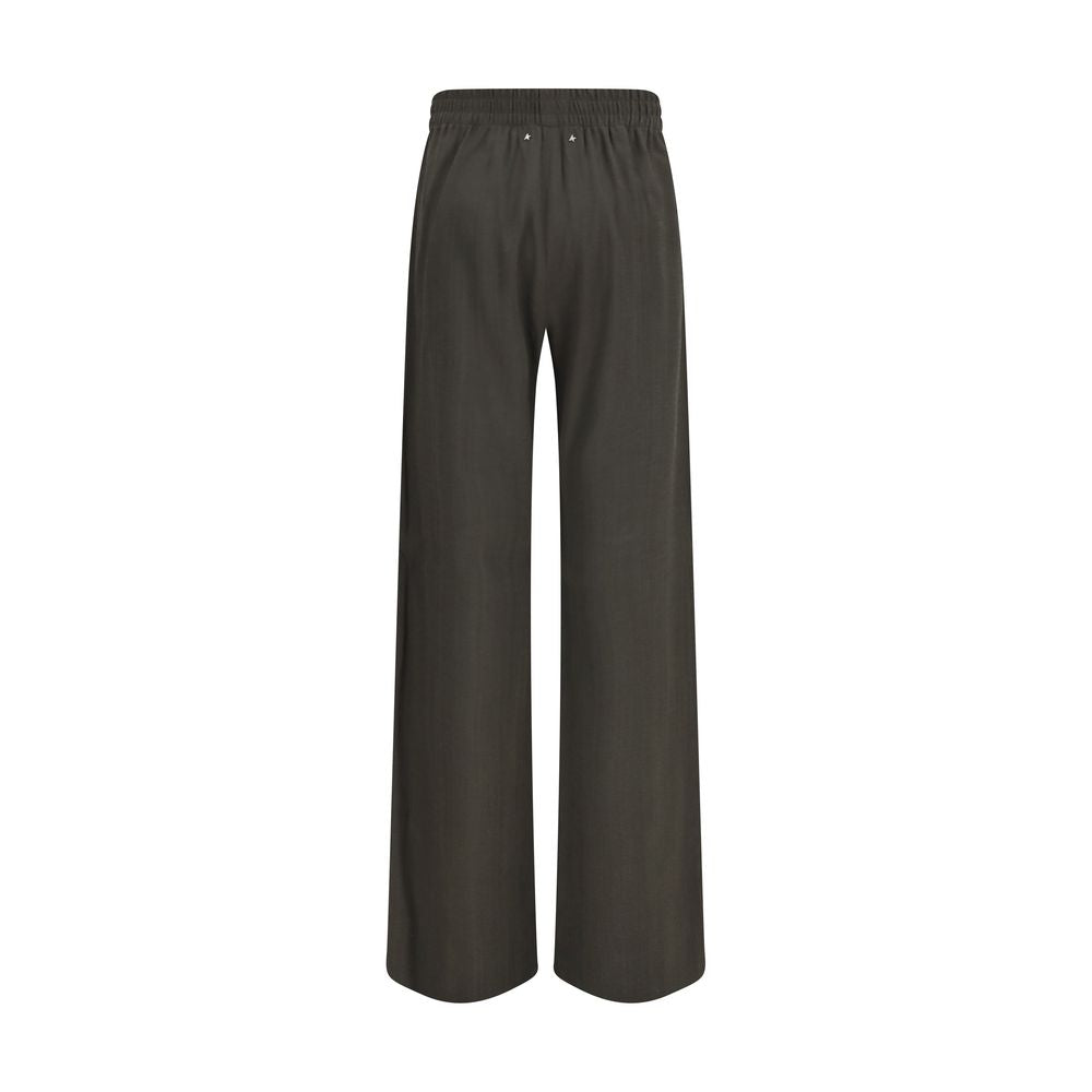 Casual Pants by Golden Goose for women in wool & viscose bicolour & signature features a refined silhouette with a refined straight-leg, relaxed-fit & regular-fit, defined by a and a refined long for a refined finish.