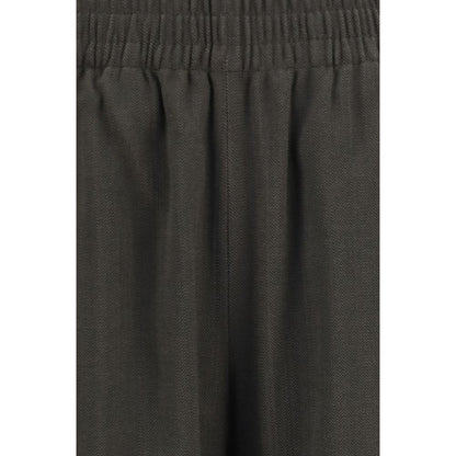 Casual Pants by Golden Goose for women in wool & viscose bicolour & signature features an sartorial straight-leg, relaxed-fit & regular-fit and long with a cut for a sartorial finish.