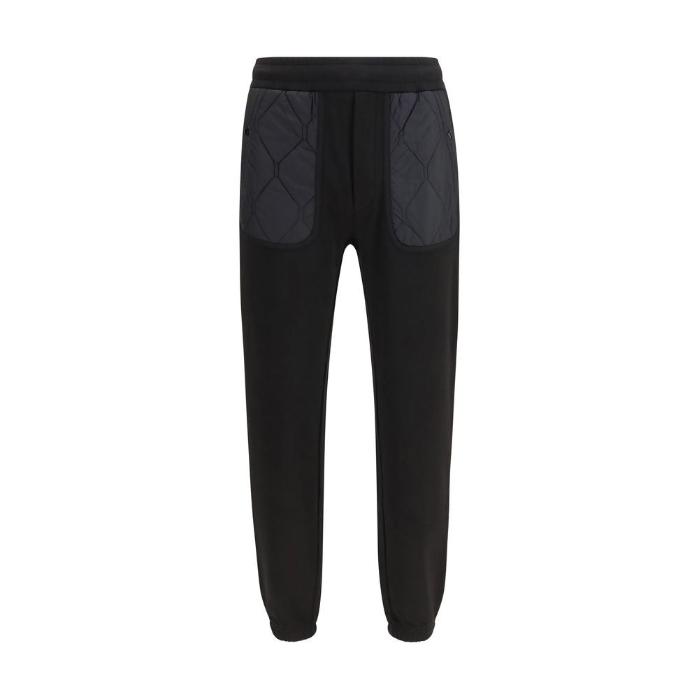 Sweatpants by Moncler for men in polyester cotton nylon & modal black features an dynamic athletic & regular-fit with a long and , expertly finished with functional for a dynamic silhouette.
