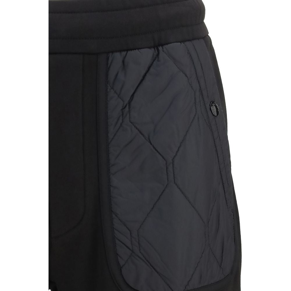 Sweatpants by Moncler for men in polyester cotton nylon & modal black, featuring a athletic athletic & regular-fit and long with a athletic and high-performance .