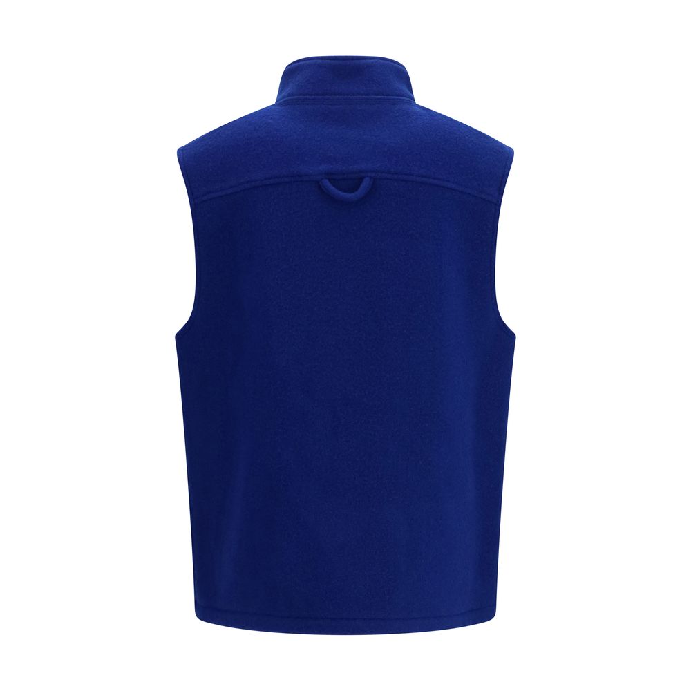 Vest by RIER for women in virgin wool blue features a chic silhouette, expertly detailed with a refined and premium pockets for a truly chic look.