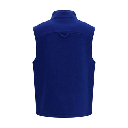 Vest by RIER for women in virgin wool blue features a chic silhouette, expertly detailed with a refined and premium pockets for a truly chic look.