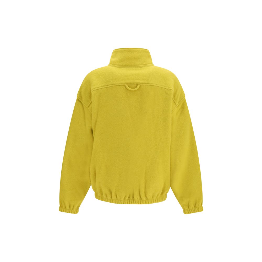 Activewear Sweatshirt by RIER for women in wool bicolour & natural presents a dynamic silhouette, featuring a dynamic high-neck neckline and detailed with functional .