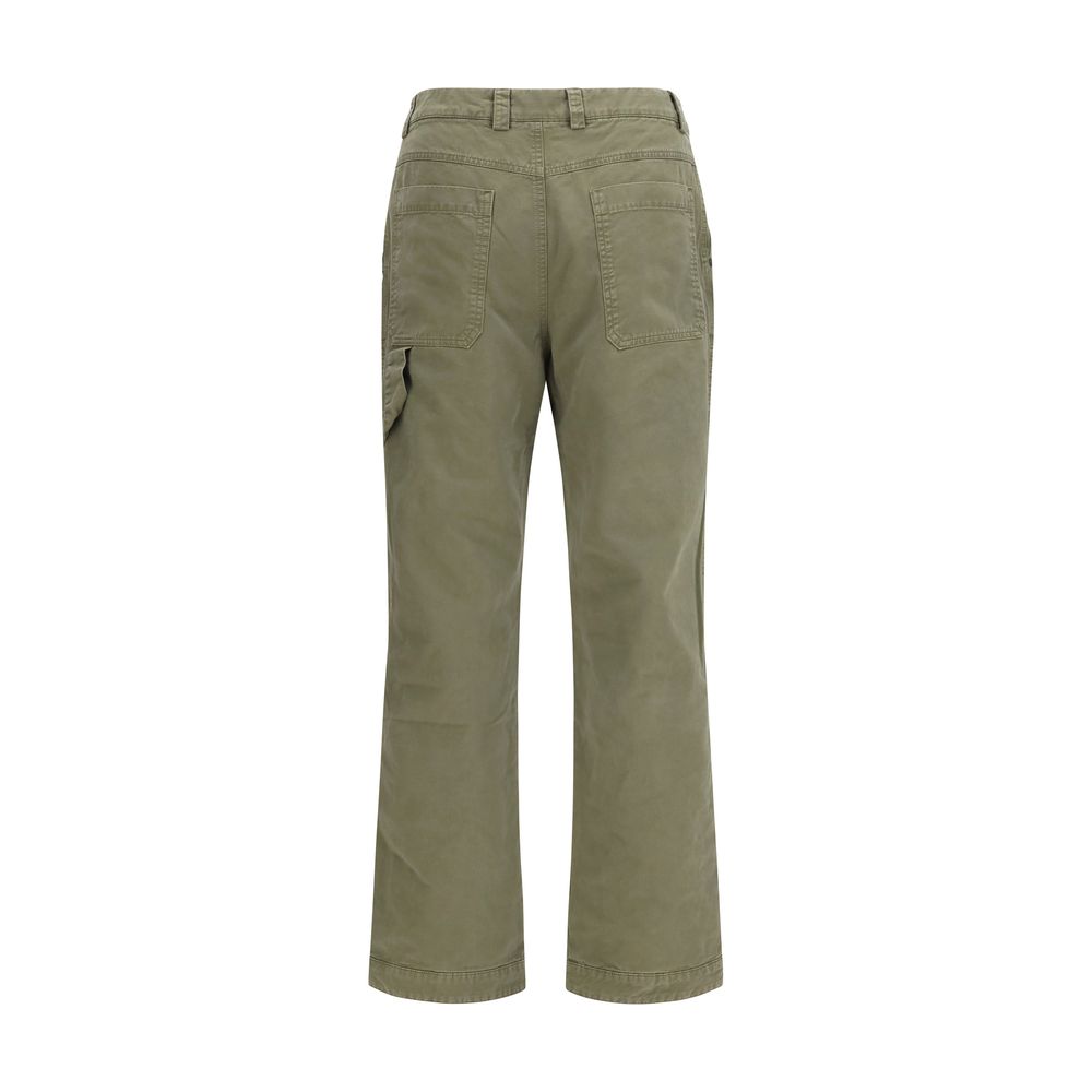 Casual Pants by Off-White for men in cotton bicolour & white features a polished silhouette with a polished straight-leg & regular-fit, reaching a polished long and finished with a polished .