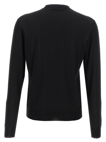 Prada Black Silk Cardigan
