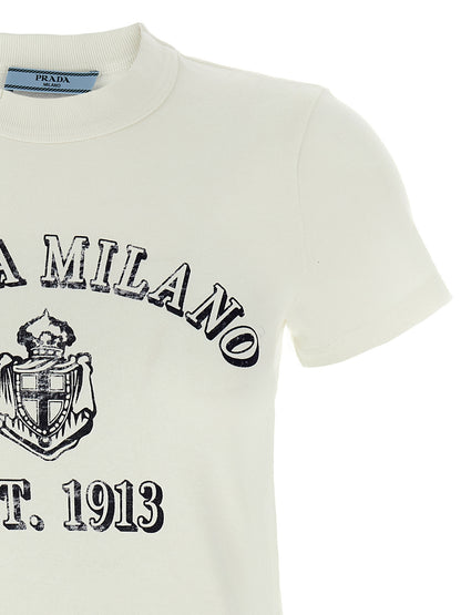 Prada White Cotton T-Shirt