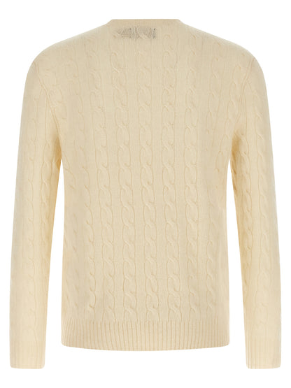 Polo Ralph Lauren White Wool Cardigan
