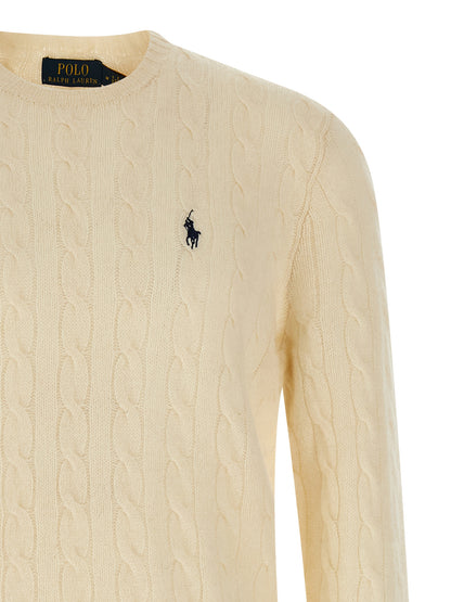 Polo Ralph Lauren White Wool Cardigan